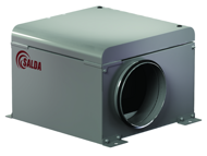 SALDA AKU 125-315 EKO вентилятор для круглых воздуховодов в шумоизолированном корпусе